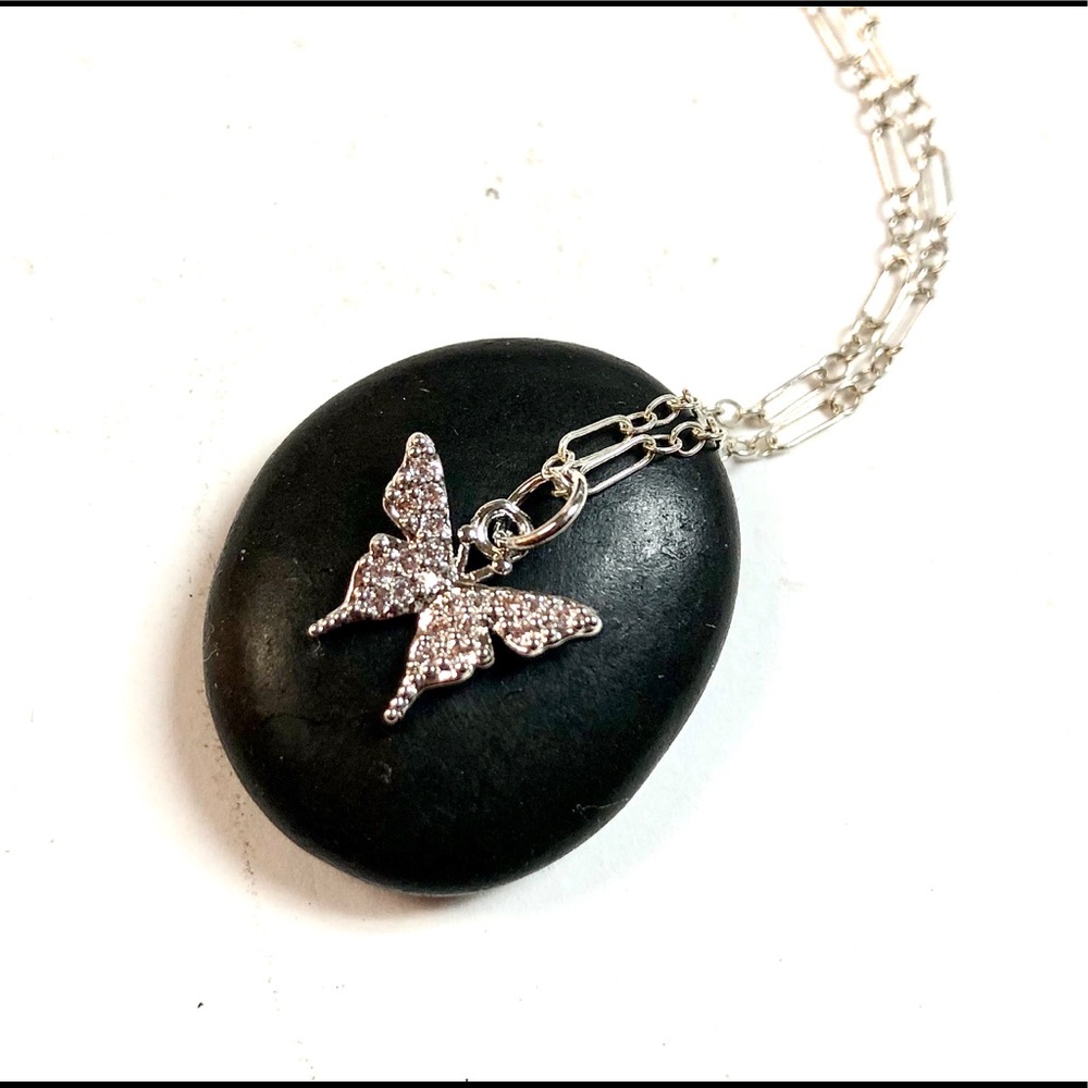 Butterfly Necklace, Dragonfly, Insect, Bee, Flower